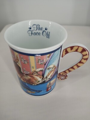 Comical Cats Gary Patterson Set of 3 Mugs Feed Me Hide & Seek Face Off 