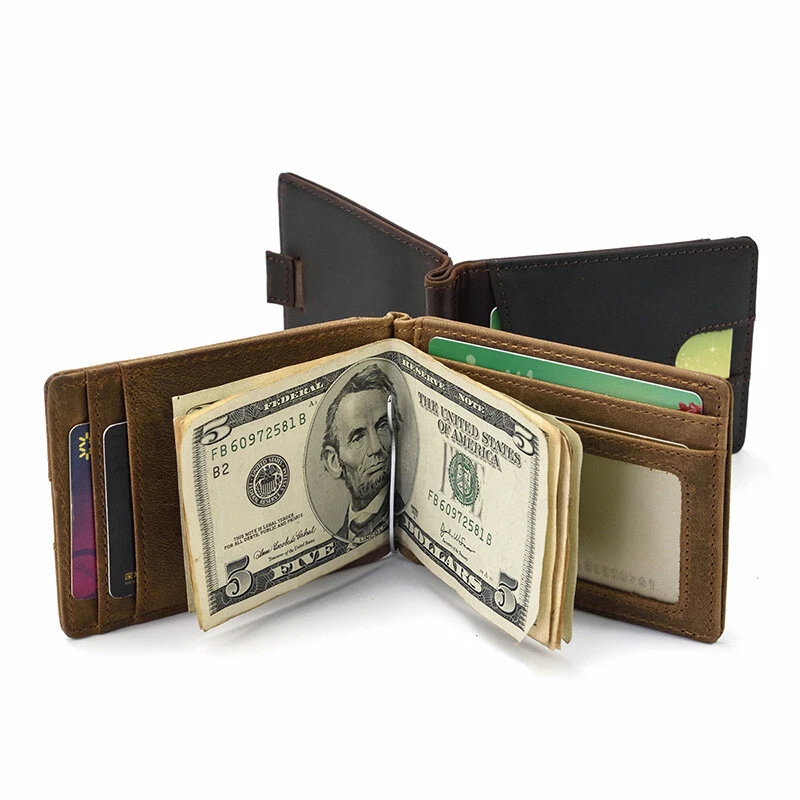 wallet with money clip inside