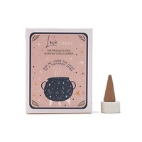 RäUcher Set RäUcherkegel Celestial Magic Love Potion -- 48 G + Teelichthalter Me
