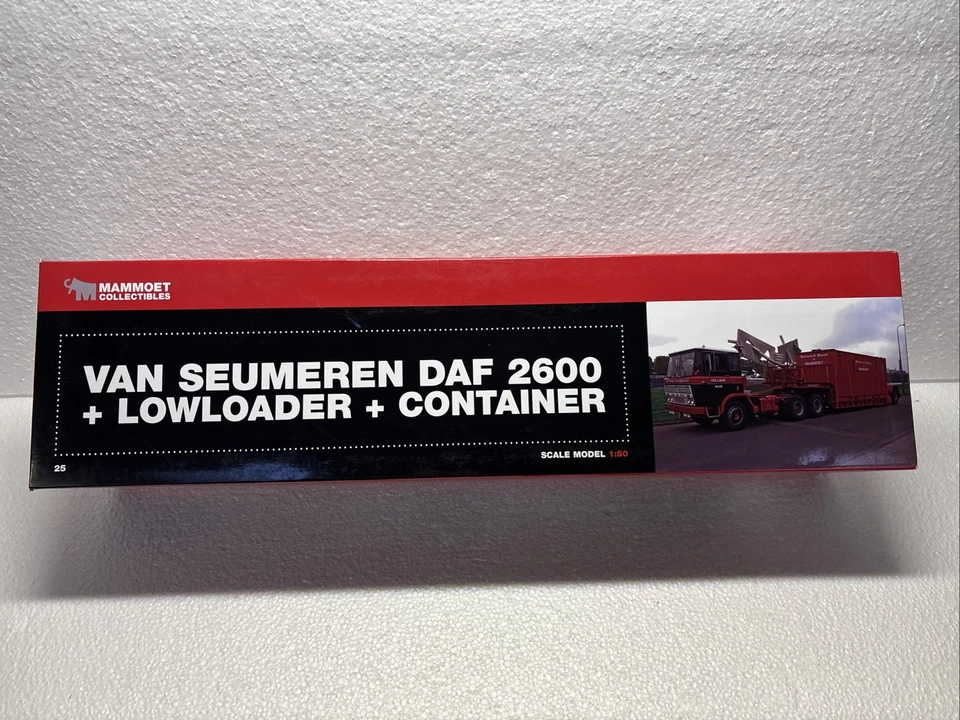 MAMMOET 1/50 VAN SEUMEREN DAF 2600 LOWLOADER & CONTAINER - Image 4 of 4