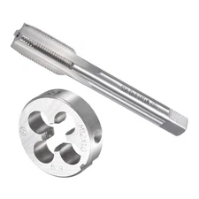 Tap and Die Set M12 x 1 Thread Metric HSS Machine Screw Tap Round Die Tool Kit