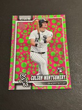 2026 Topps Series 1 - Colson Montgomery #157 Holiday Polka Dots Green/Pink RC