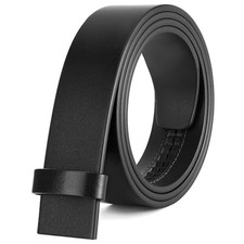 Ratchet Belt Strap, 1 3/8" Replacement Full Grain Leather Belt Straps Only