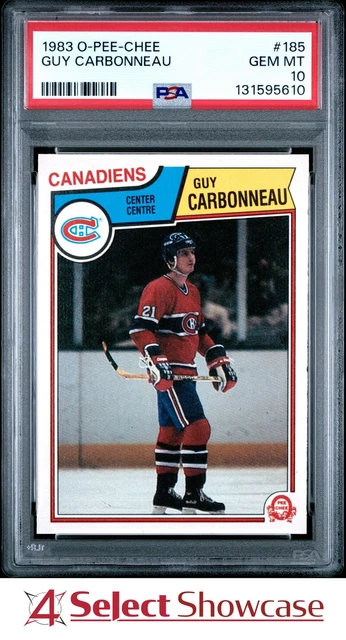 1983 O-PEE-CHEE #185 GUY CARBONNEAU RC CANADIENS HOF PSA 10