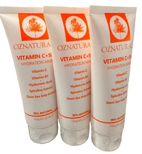3 OzNaturals Vitamin C & Sea HYDRATION MASK 99% Natural 4oz Each