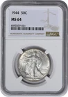 1944 Walking Liberty Silver Half Dollar MS64 NGC