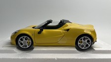 Autoart 1/18 Alfa romeo 4C yellow Diecast Model Car