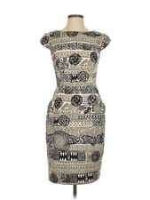 Nine West Women Silver Cocktail Dress 4