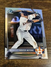XAVIER NEYENS 2025 Bowman Draft Chrome ERROR CARD MISPRINT, back = Adonys Guzman