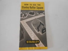 1957 How To Use the STANLEY RAFTER SQUARE Manual