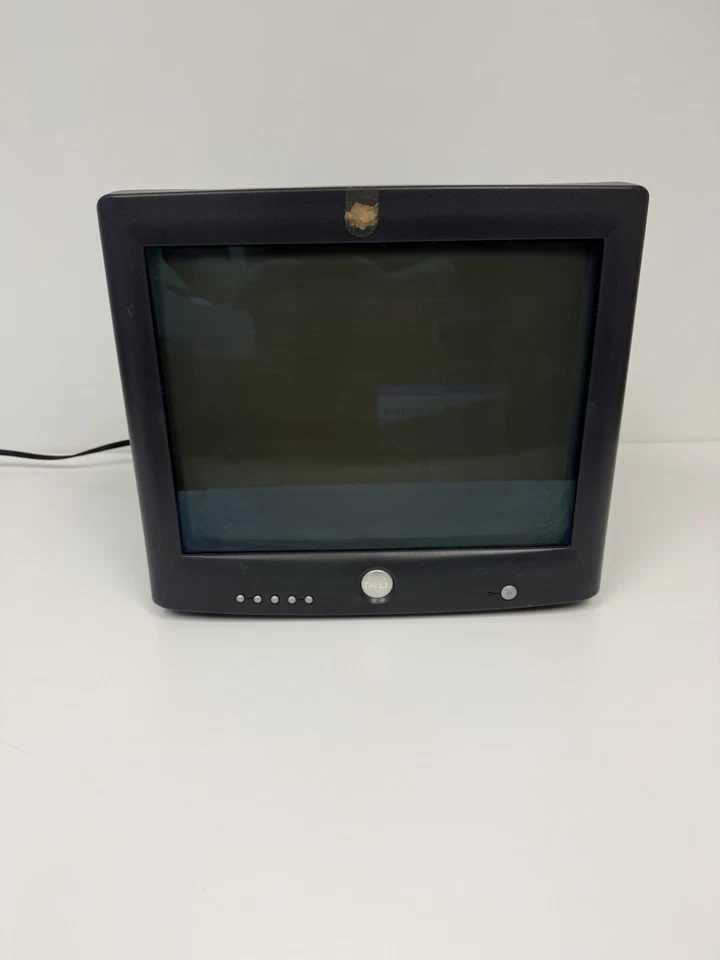 Vintage Dell M783s 17" Color CRT Monitor For Gaming w/VGA Cable, Power Cord - Image 4 of 4