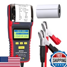 ANCEL BST500 Car Battery Tester Printer, 12v 24v Automotive Battery Load