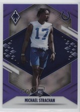2021 Panini Phoenix Rookie Purple 25/125 Mike Strachan Michael #197 0i1b