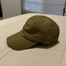 Hermès Mens Brown Solid Baseball Cap Hat Siz...