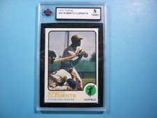 1973 TOPPS MLB BASEBALL CARD #50 ROBERTO CLEMENTE KSA 8 NM/MINT SHARP+ '73 TOPPS