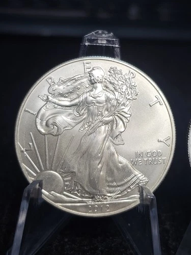 2012 Type 1 American Silver Eagle Uncirculated Bullion $1 Coin .999 ASE 1 oz