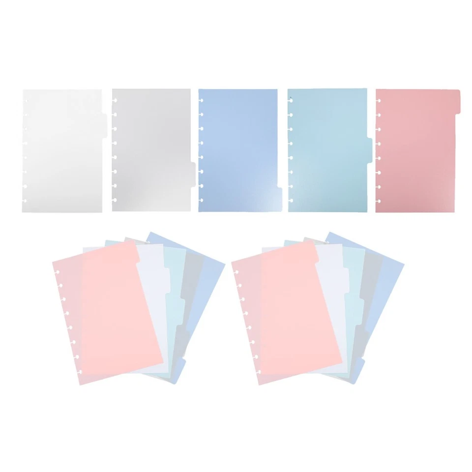 3 Sets Plastic Binder Index Dividers with Tabs - Notebook Separator Pages - - Image 3 of 4