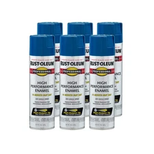 Rust Oleum Professional Gloss Royal Blue Enamel Spray Paint 6 Pack 14 Sq Ft