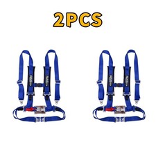 Pair Of Blue 2 4 Point Harness Racing Seat Belts Shoulder Strap Atv Utv Pair Of Blue 2 4 Point Harness Racing Seat Belts Shoulder Strap Atv Utv