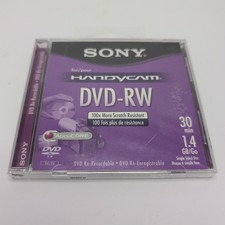 Sony Handycam Blank DVD-RW Camcorder 30 Minute 1.4 GB Disc Single Side NEW
