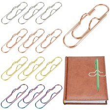 12 Pack Metal Pen Clips, Portable Pen Holders for Notebook Stainless Steel