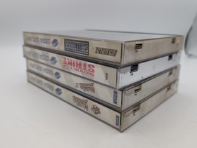 Sega Saturn Game Lot of 4 Soviet Strike Shellshock World Series Baseball 1 & 2