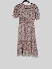 Ulla Johnson multicoloured 100% cotton  short sleeve dress size UK4/US0