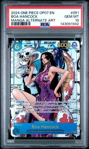 ONE PIECE TCG PSA 10 BOA HANCOCK OP07-051 SR - 2024 ENG ENG ENGLISH MANGA