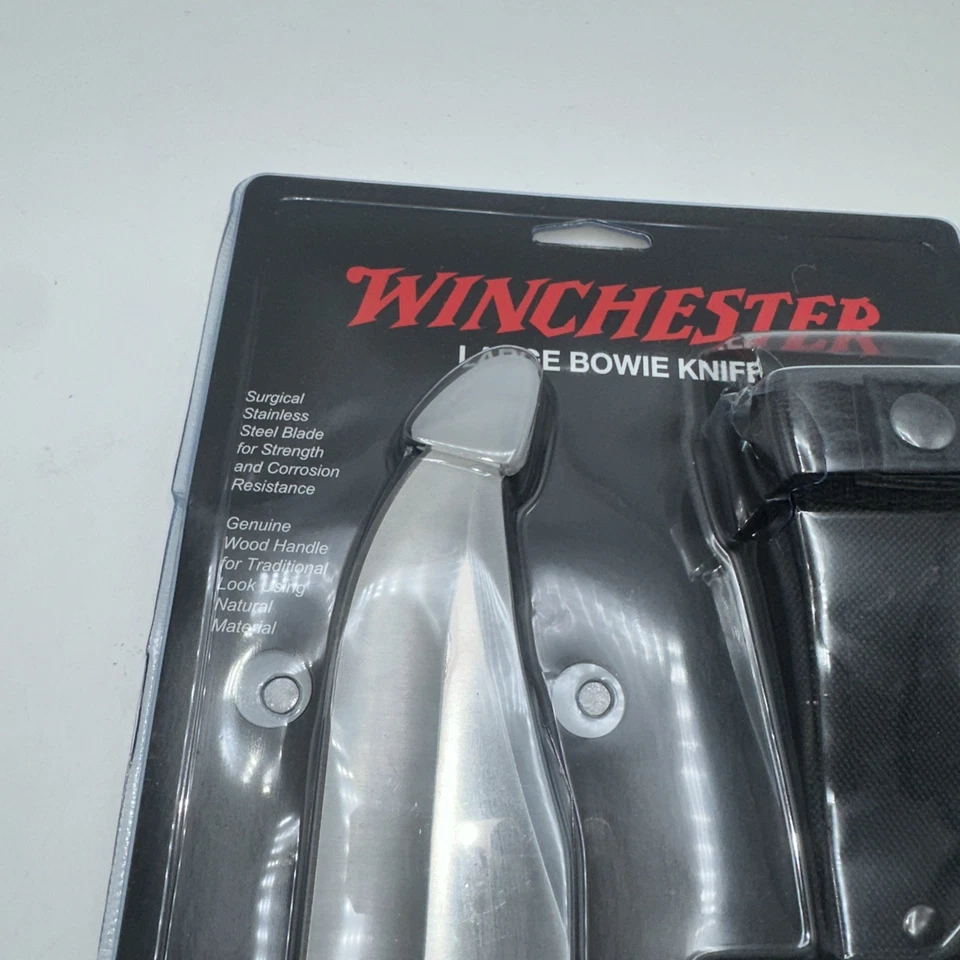 NUEVO - Cuchillo Bowie Grande Winchester con Funda 22-41206 Acero Inoxidable (TF1091) Foto 2 de 4