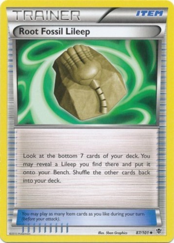 Root Fossil Lileep - 87/101 - Uncommon - Lightly Played