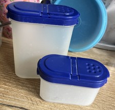 2 x Tupperware Gewürzbehälter Zwerge/ Riesen Blaue Deckel - Weitere vorhanden