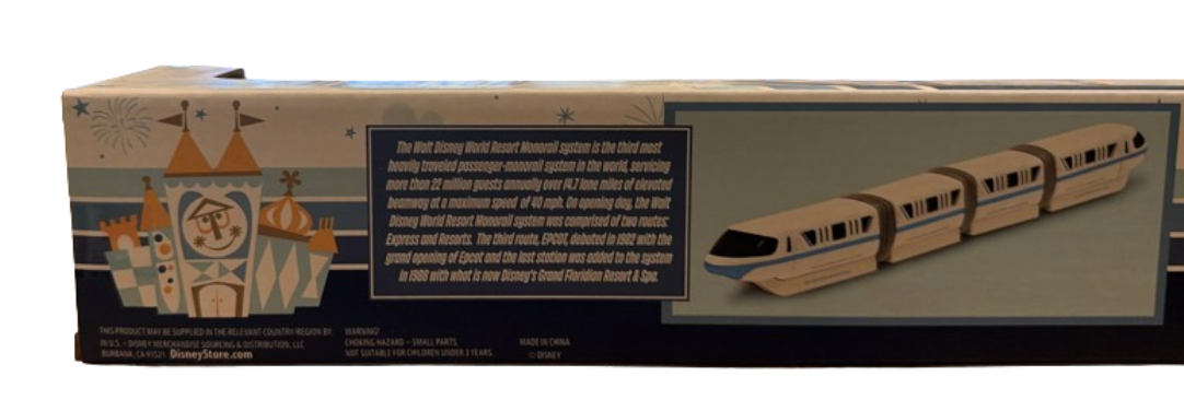 Disney Parks WDW Monorail 4-Piece Die Cast Metal Set Toy New With