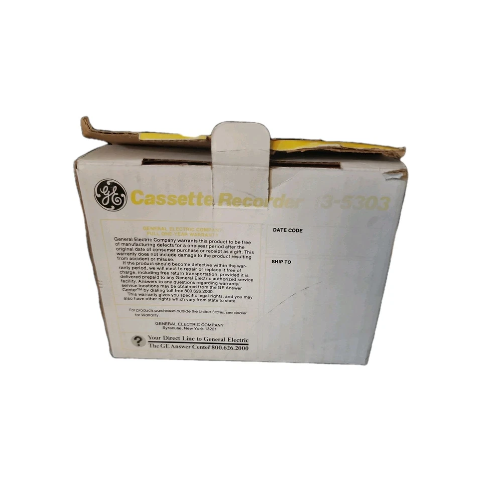 Mini grabadora de casete GE 1985 3-5303A Foto 2 de 4