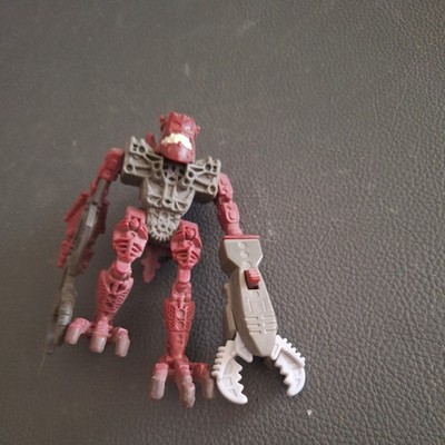 McDonalds Happy Meal Lego Bionicle 2006 Hakann Red Brown Alien Plastic Figure