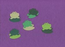 FROG LILLYPAD die cuts scrapbook cards