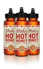 Mike’s Hot Honey, 12 oz Squeeze Bottle (3 Pack), Honey with a Kick, Sweetness