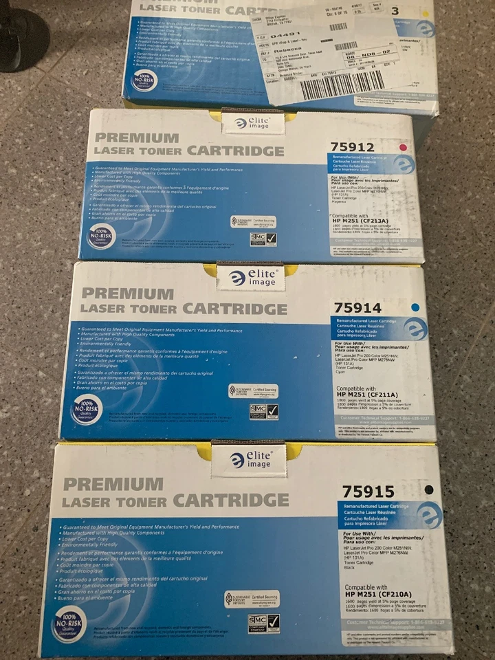 Elite Image Remanufactured Toner Cartridge, 1800 Page, Cyan,BLACK,Yellow Magen - Image 4 of 4