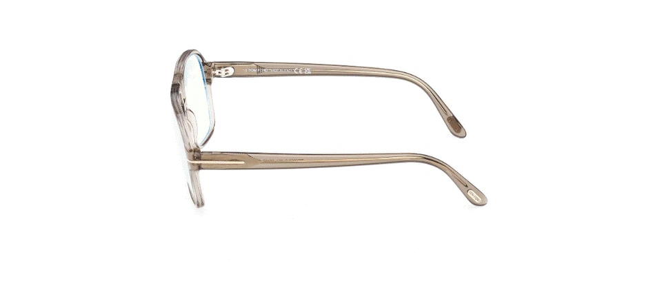 Gafas para hombre Tom Ford FT6058-B 051 masilla cuadrada suave bloque azul Foto 3 de 4