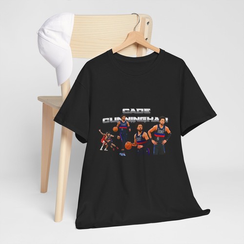 Cade Cunningham Basketball Vibes Unisex Heavy Cotton Tee, Sport T-Shirt - Bild 2 von 46