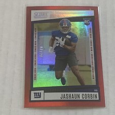 2022 Score Jashaun Corbin Rookie Red Zone Parallel #7/20