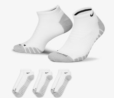 NWT Men's Nike 3-Pack Everyday Max Dri-FIT Cushion No-Show Training Socks 8-12 L