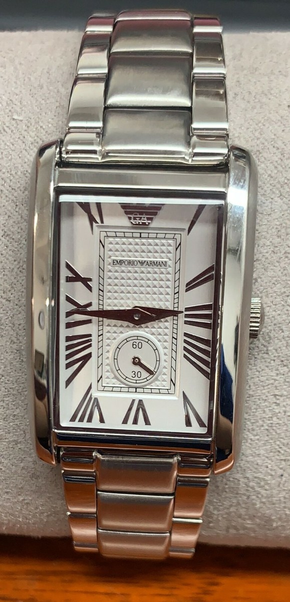 Emporio Armani AR1639 Classic Silver Dial Stainless Steel Women's