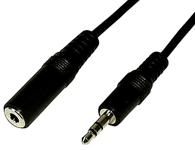 Klinke Kabel Klinken Verlängerung AUX 3,5mm 20m Mikrofon Kopfhörer Stecker /Bu  