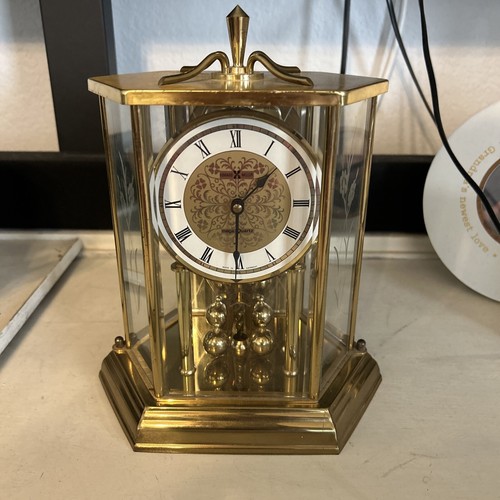 Vintage Howard Miller Hexagon Anniversary Clock 612455 10" x 8.25" x 5.75" eBay