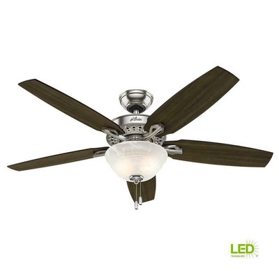 Hunter Model 52110 Heathrow 52 In Brushed Nickle Ceiling Fan