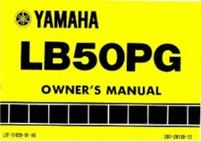 1980 Yamaha LB50PG Moped Chappy Owners Manual