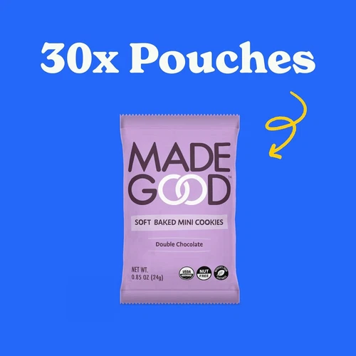 Made Good Organic Soft Baked Mini Cookies Double Chocolate 4.25 Oz
