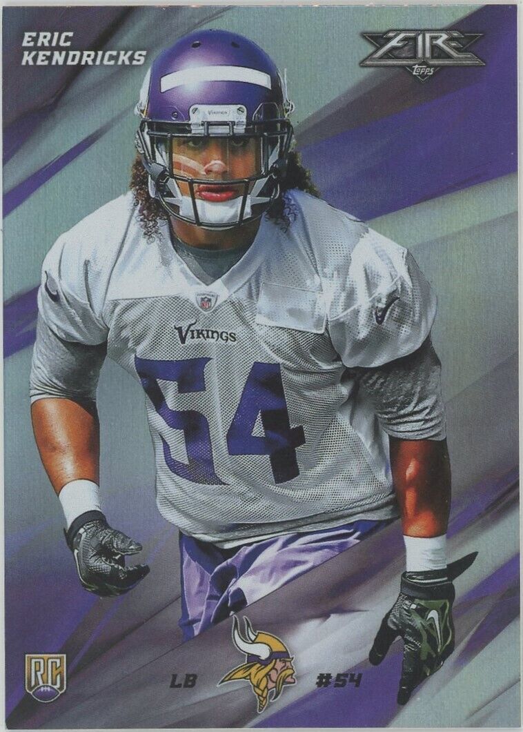 2015 Topps Fire Eric Kendricks Rookie Silver Parallel Minnesota Vikings RC #19