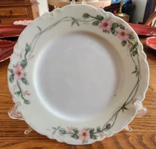 Floral Salad Dessert Luncheon Plate (s) 7 1/4" REX White Yellow Green Pink !