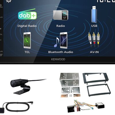Kenwood 2DIN DAB+ Autoradio für Volkswagen VW Touareg Canbus